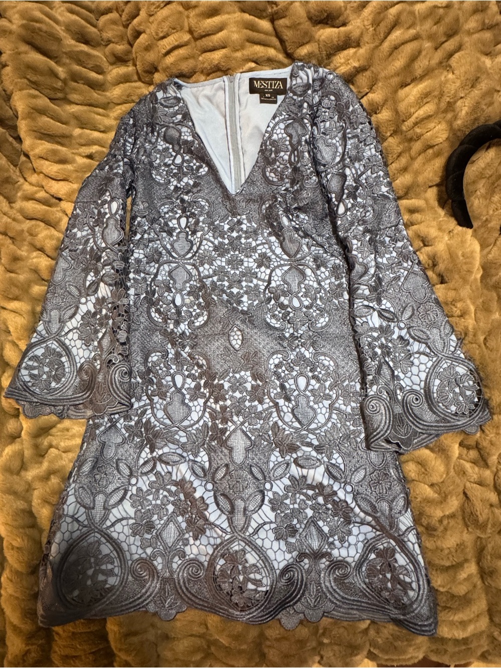 Mestiza Navy/Blue Lace Dress